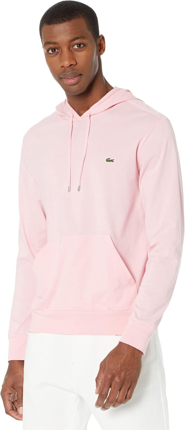 

Lacoste толстовка с длинным рукавом и центральным карманом, футболка-джерси, Th9349, Lotus Pink