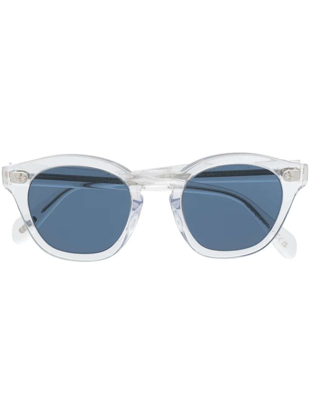 

Солнцезащитные очки в круглой оправе Oliver Peoples, синий