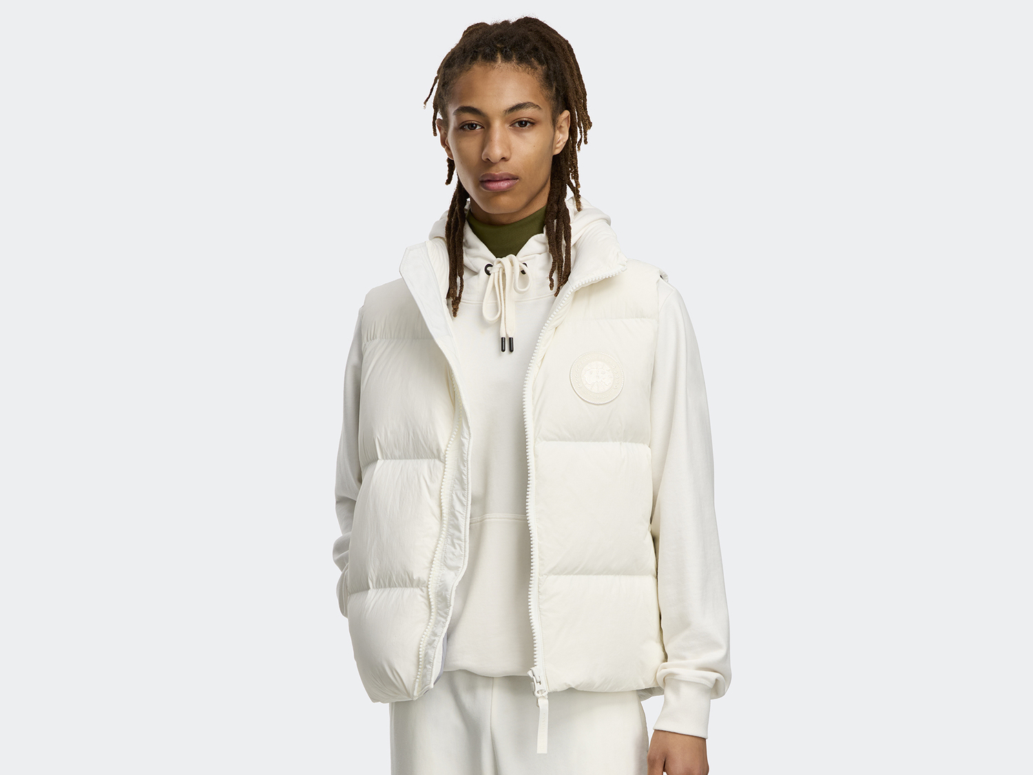 

Пуховой жилет Canada Goose Lawrence White Disc, North Star White