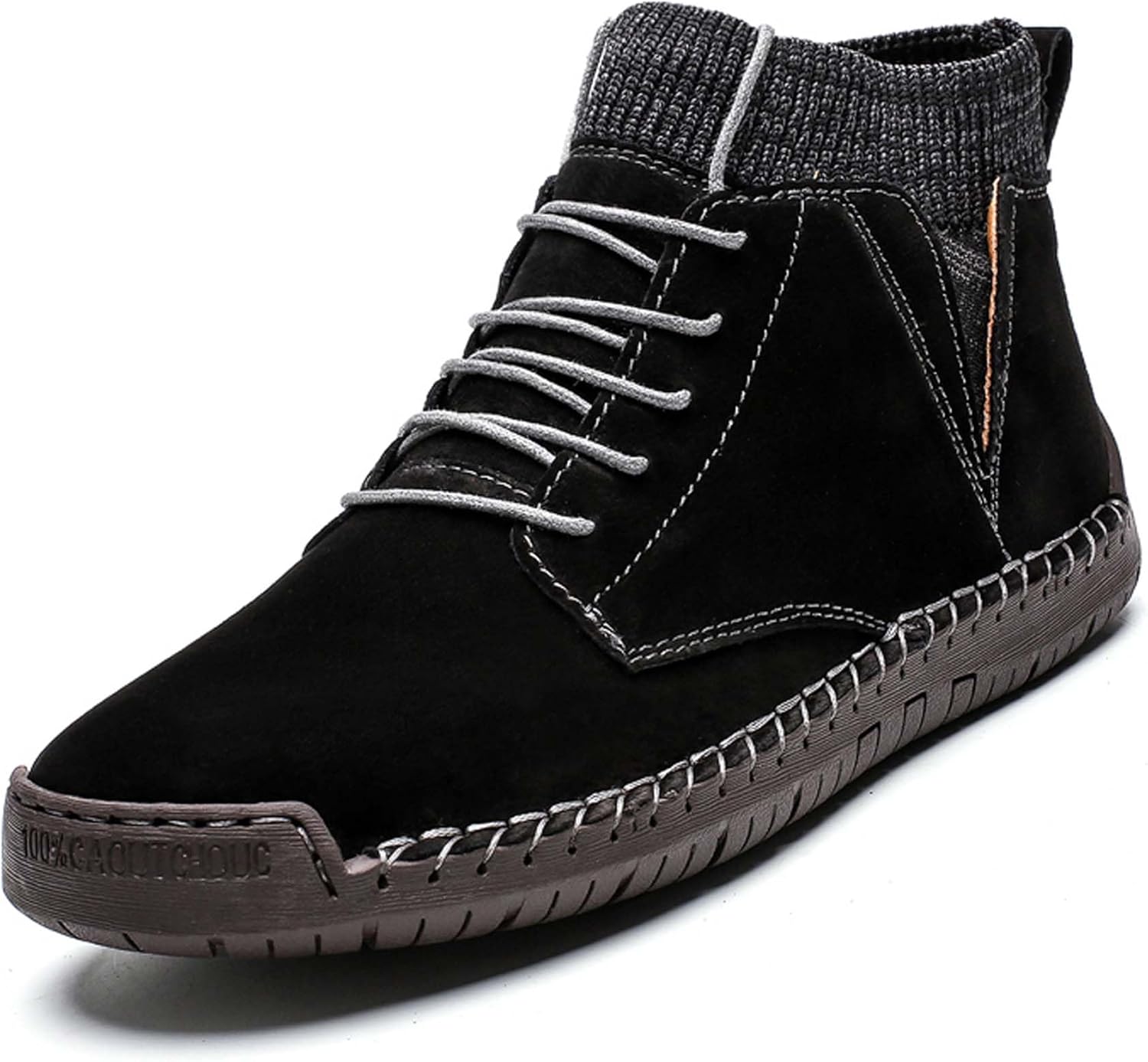 

Мужские высокие кеды DZBAJRQM, повседневные стильные обувь на шнуровке, удобные для ходьбы, мужские ботинки, черный