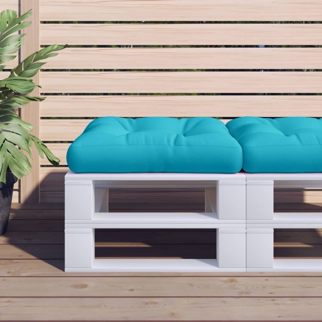 

Подушка The Living Store Pallet бирюзовая 58х58х10 см ткань Оксфорд, бирюзовый