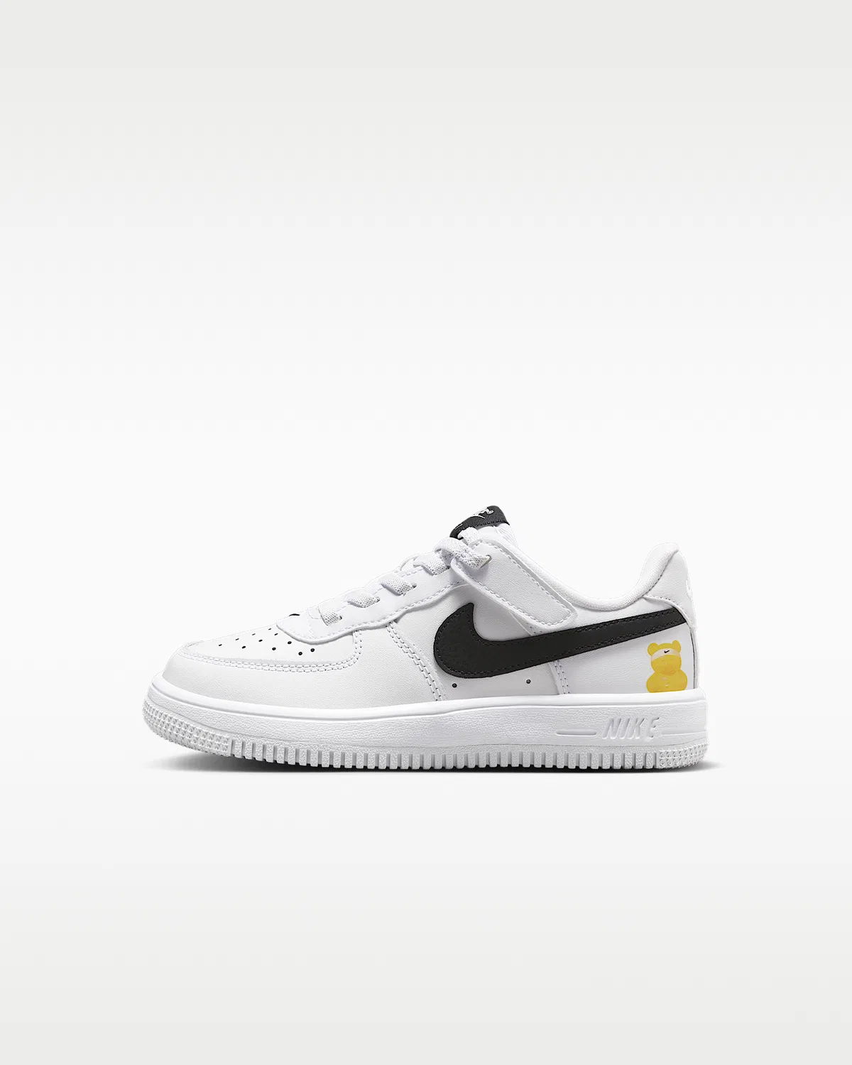 Кроссовки Nike Force 1 Low EasyOn для малышей, White/Black