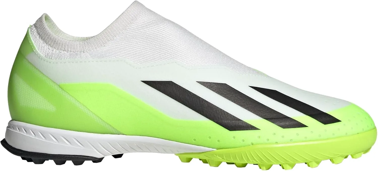 Футбольные бутсы Adidas для взрослых унисекс X Crazyfast Messi.3 для твердого грунта, белый/черный — фото 3