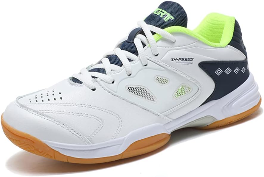 

Мужские бадминтонные кроссовки Maylrvjv, легкие, износостойкие, для занятий в зале, для ракетбола, сквоша и тенниса, зеленый