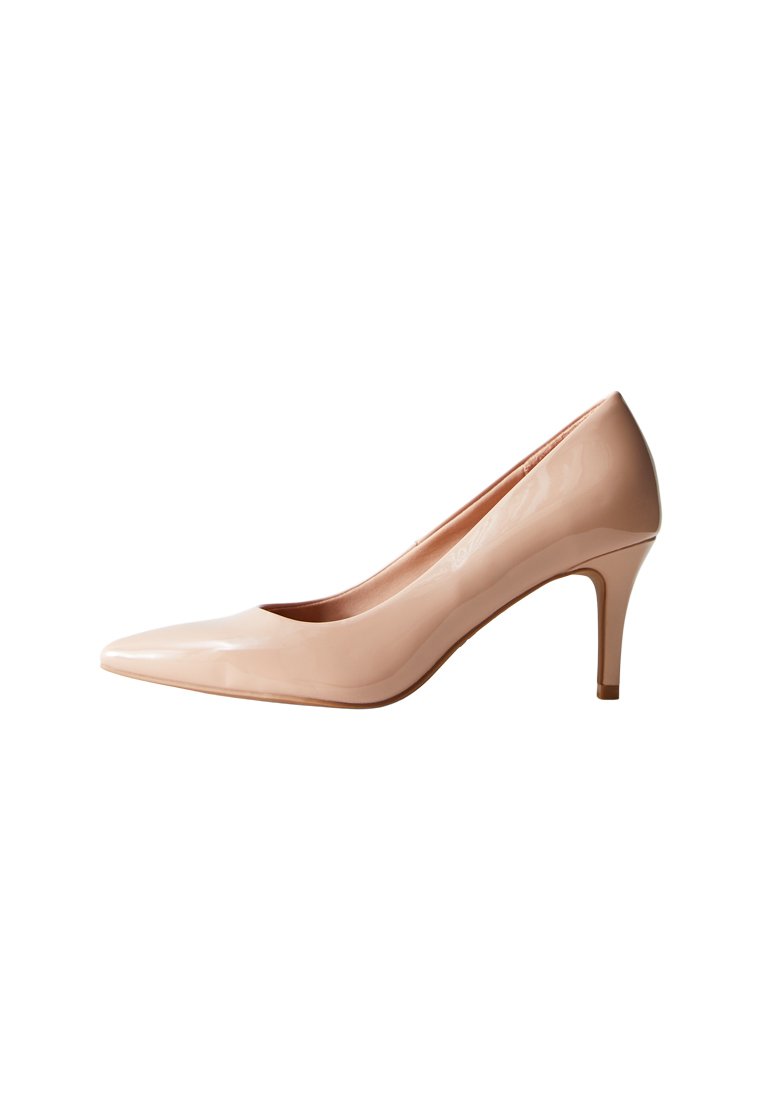 Туфли на каблуке PALE PATENT STILETTO COURT New Look, бежевый — фото 2