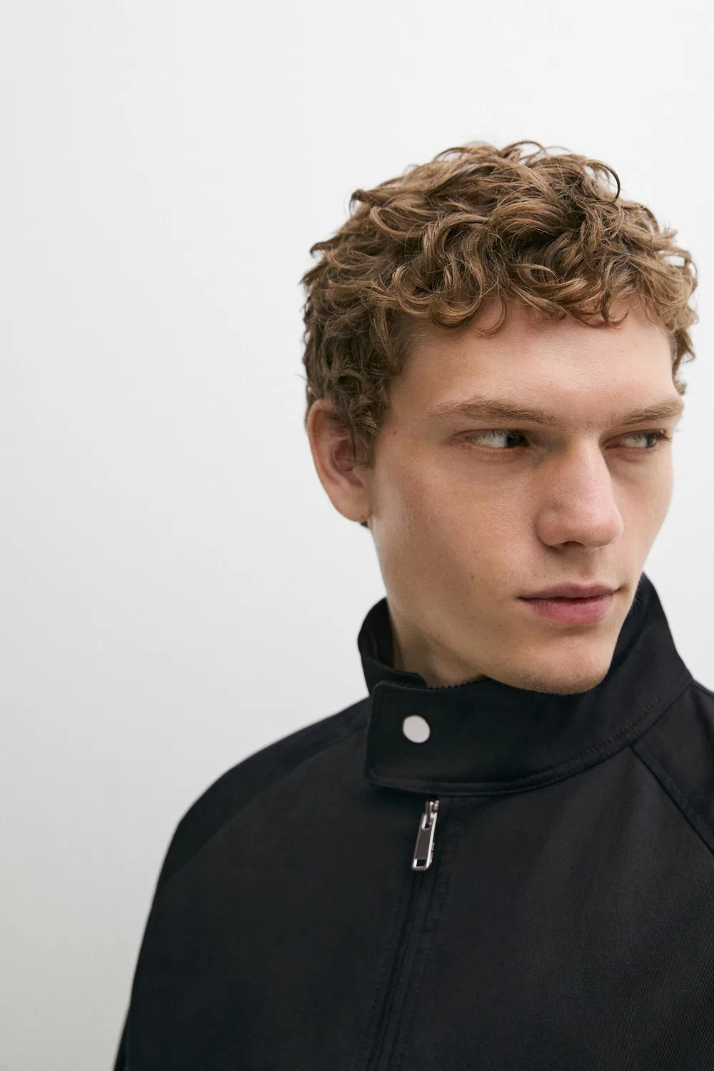Куртка-бомбер Massimo Dutti, темно-синяя — фото 4