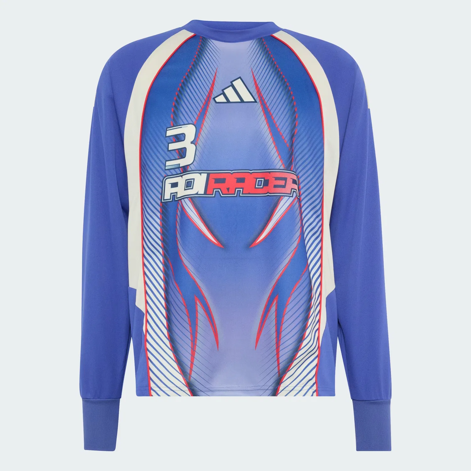Мужская футболка с длинным рукавом Motorsport Graphic Tee Adidas Performance, Dual Indigo — фото 4