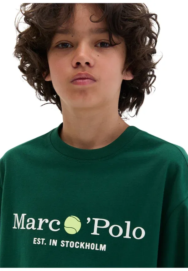 Футболка с принтом Unisex Print T-shirt, grass green Marc O'Polo, зеленый — фото 2