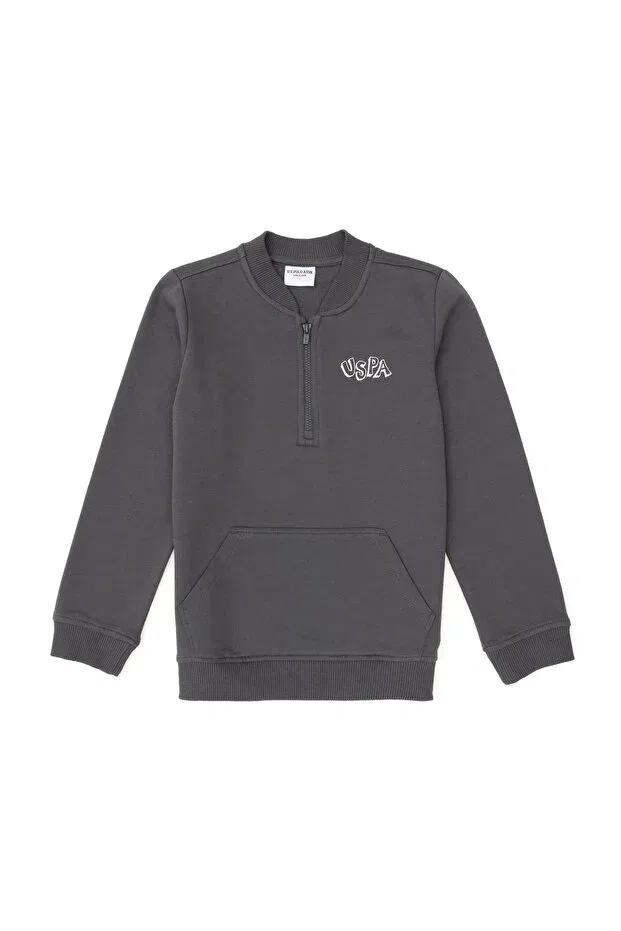 Детские свитшот для мальчиков с длинным рукавом U.S. Polo Assn., Anthracite — фото 3