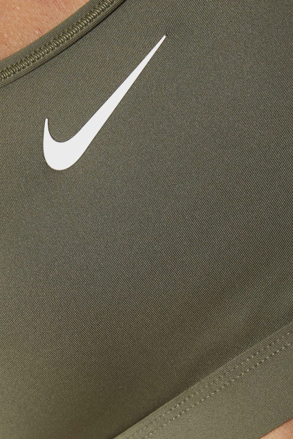 Спортивный бюстгальтер с логотипом Nike, зеленый — фото 4