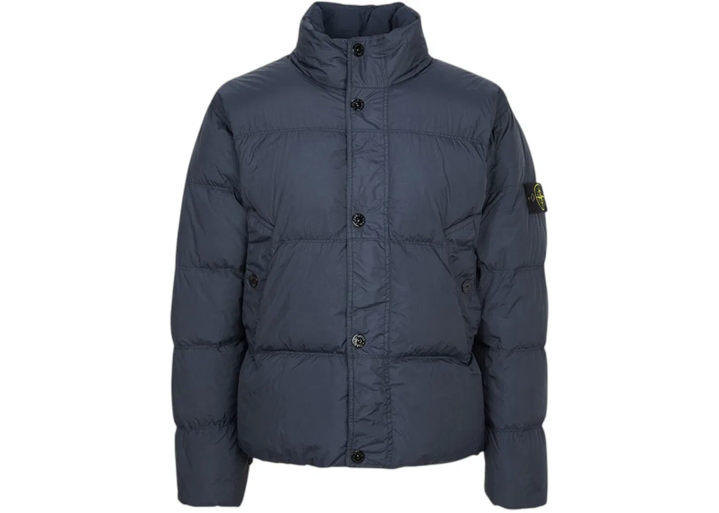 Мужская куртка-пуховик с высоким воротником Stone Island, Navy