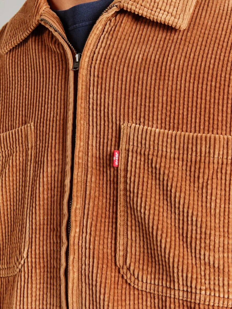 Куртка LEVI'S межсезонья, цвет коньяк — фото 3