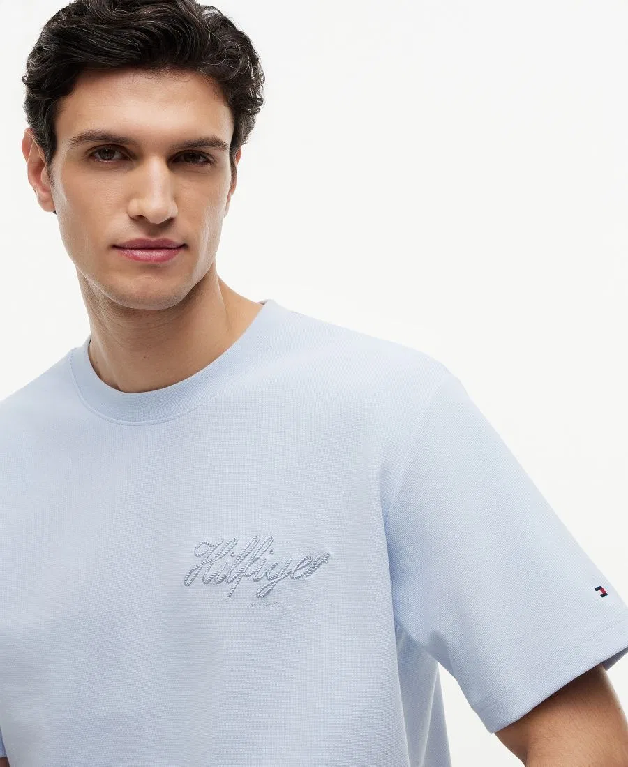 Футболка с принтом Nautical Rope Tommy Hilfiger, Breezy Blue — фото 3