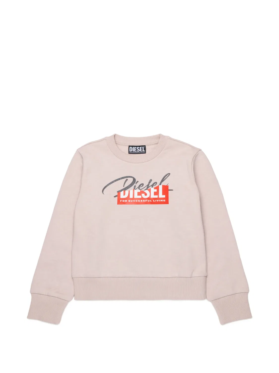 Diesel Свитшот с логотипом розовый
