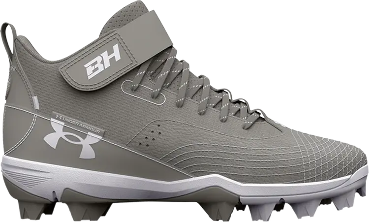 

Бутсы Under Armour Harper 7 Mid RM GS Grey White, серый