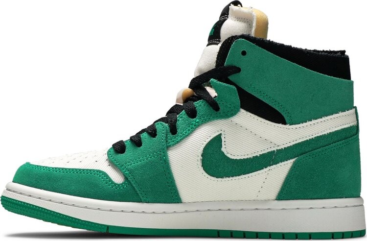 Кроссовки Wmns Air Jordan 1 High Zoom Comfort Stadium Green, белый — фото 3