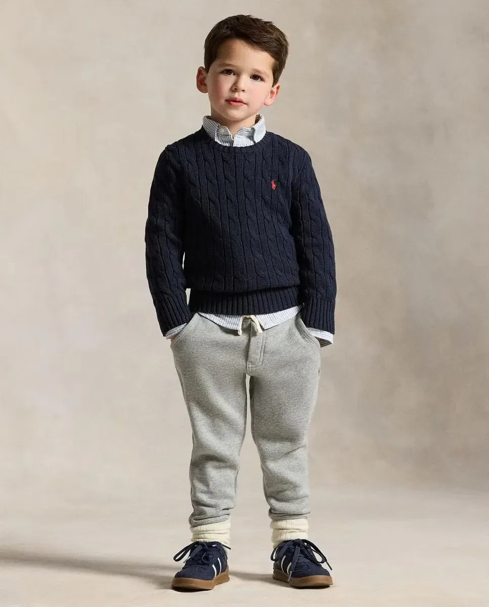 Детские спортивные штаны для мальчиков из флиса Polo Ralph Lauren, Gris Claro