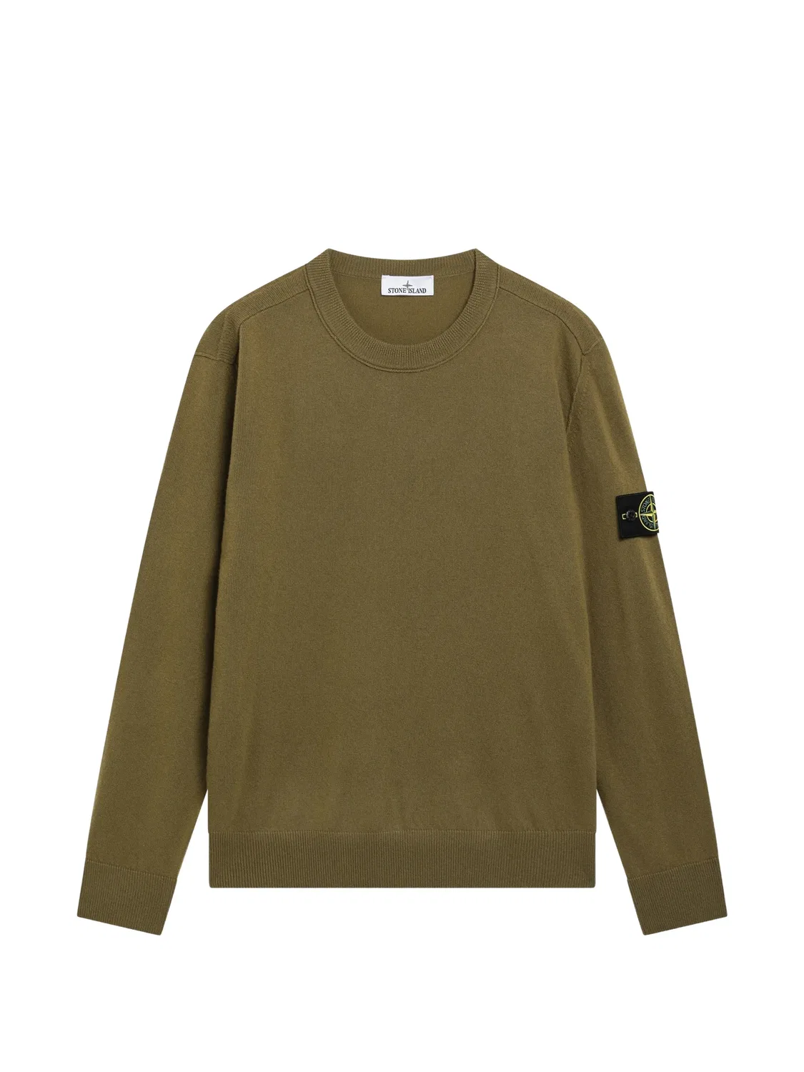 Stone Island Джемпер из шерсти Geelong зеленый