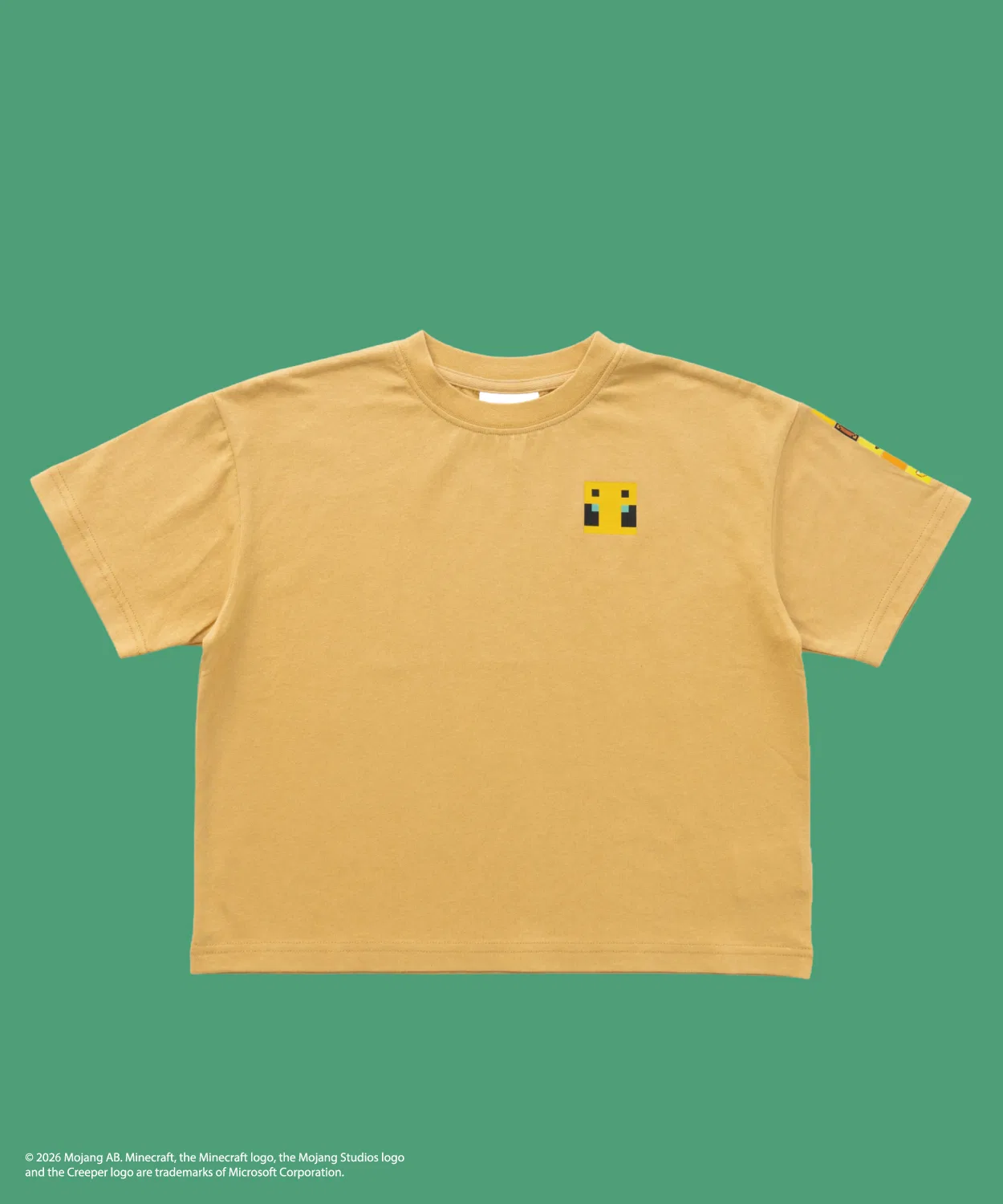Детская футболка с принтом Minecraft MOB Icon Coloring T-shirt and D. petit main, Grayish Beige