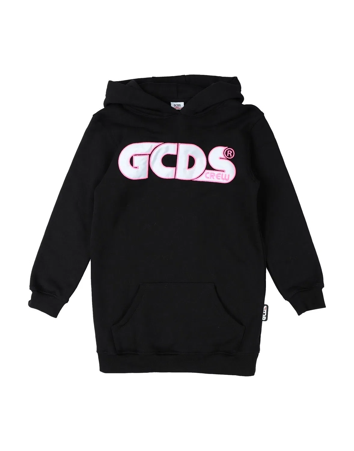 Детское платье из флиса для девочек с капюшоном Gcds, черный