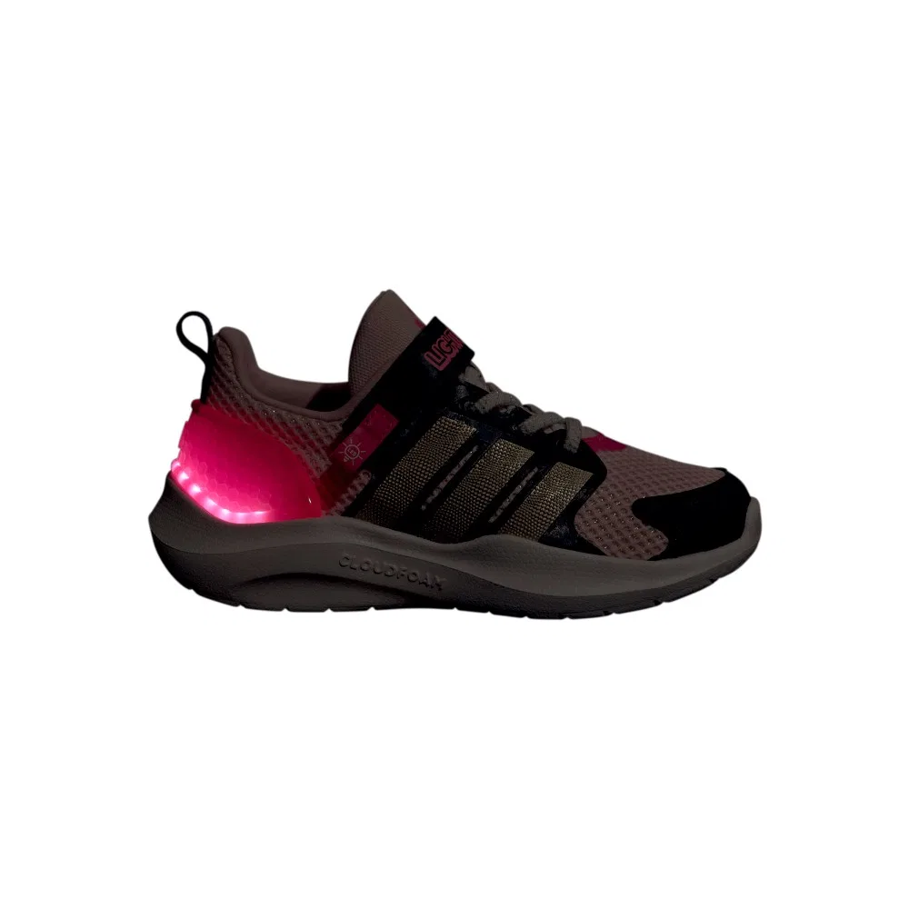 Детские спортивные кроссовки для девочек с сетчатым верхом Lightorama Rnr El adidas — фото 3