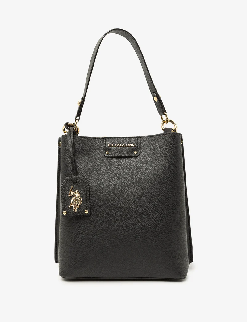 

Сумка U.S. Polo Assn Solid Bucket With Crossbody Strap, черный
