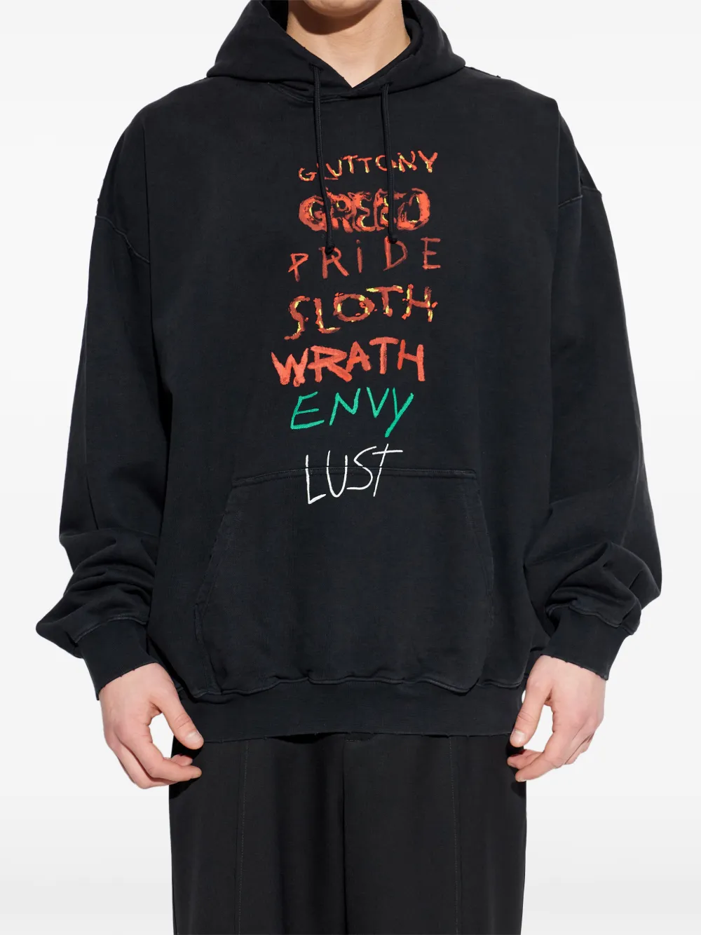 Толстовка с принтом Vetements, черный — фото 3