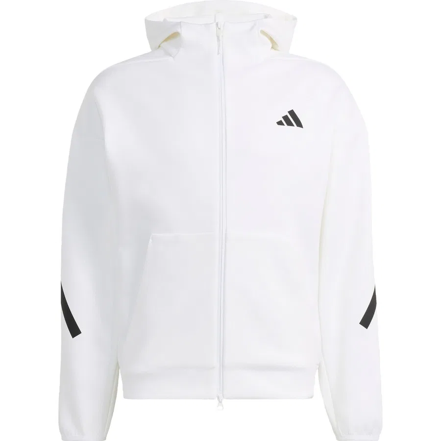 Спортивная кофта с капюшоном на молнии Z.N.E. Full Zip adidas, Светло-серый — фото 3