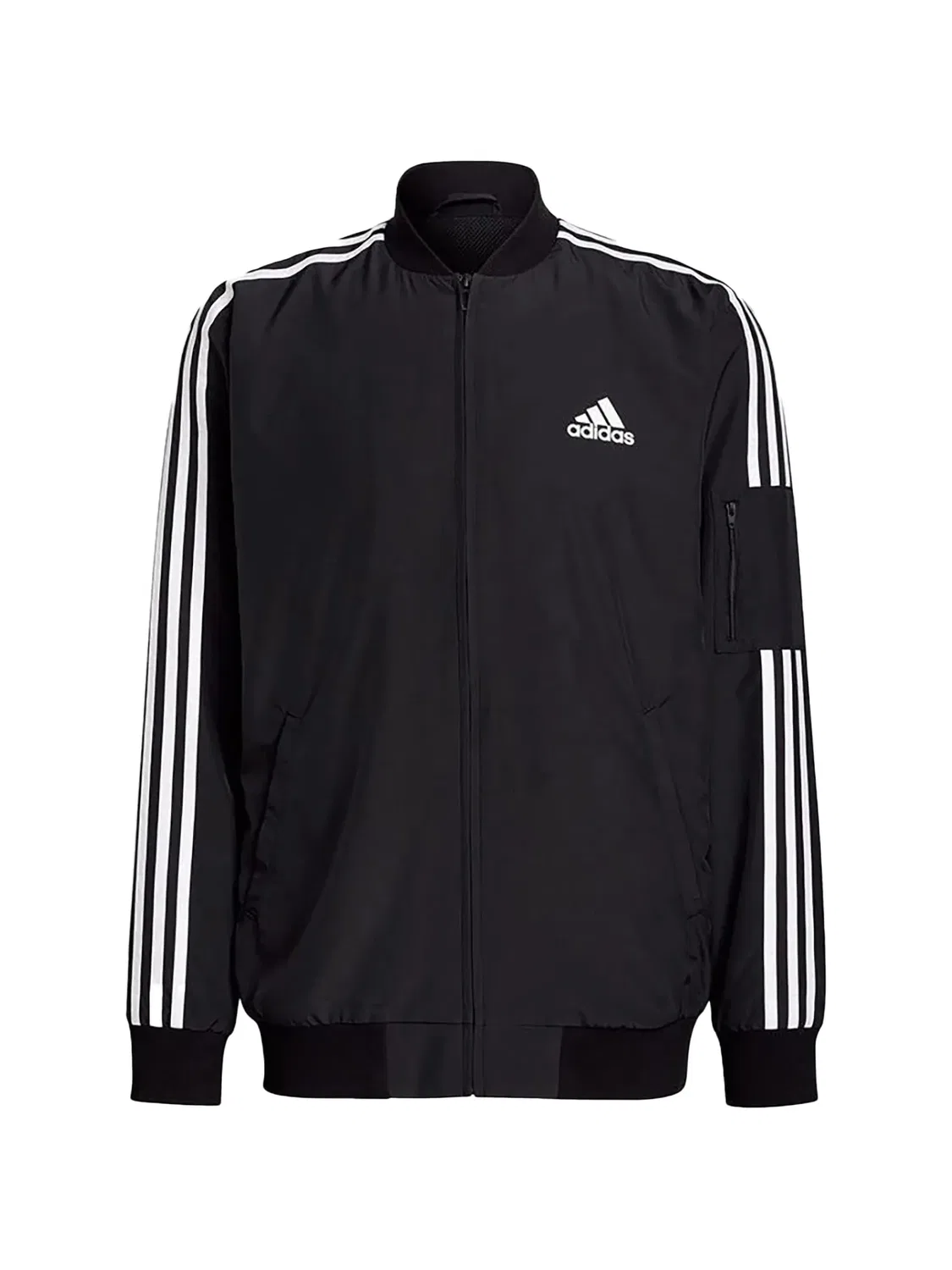 Куртка Essentials Woven с полосками Adidas, черный