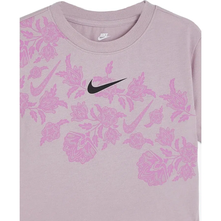 Детская футболка с принтом Lace It Up Nike, Фиолетовый — фото 3