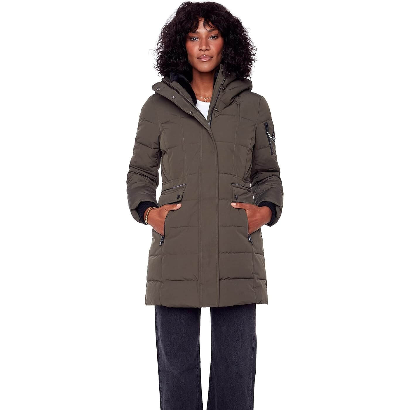 

Парка Alpine North Women’s Vegan Down Mid-Length, оливковый