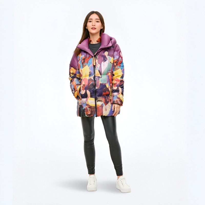 Куртка-пуховик Crofton от KidSuper Studios в стиле NBA Canada Goose, фиолетовый — фото 3