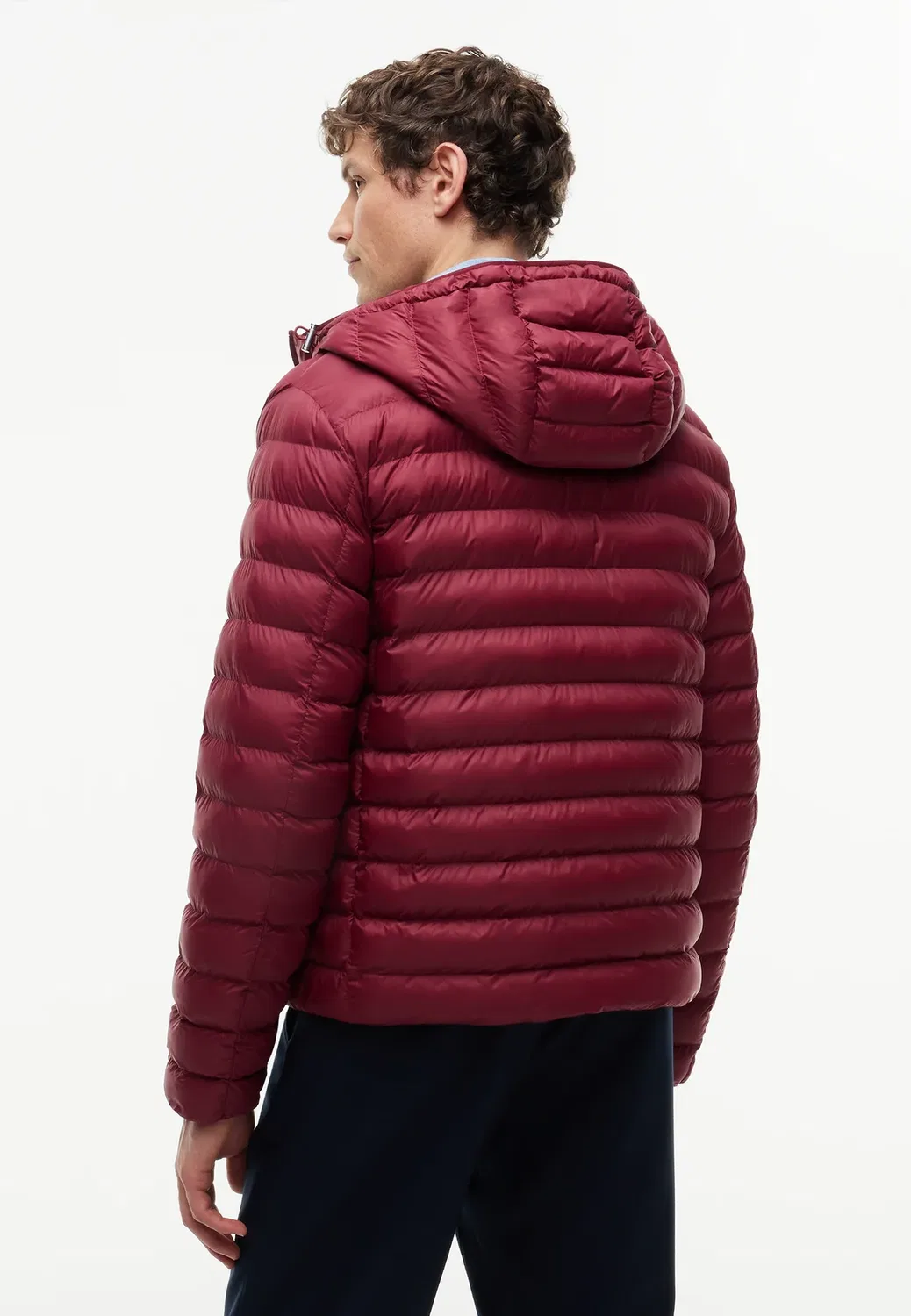 Основные предметы гардероба - легкая куртка Tommy Hilfiger, Burgundy — фото 3