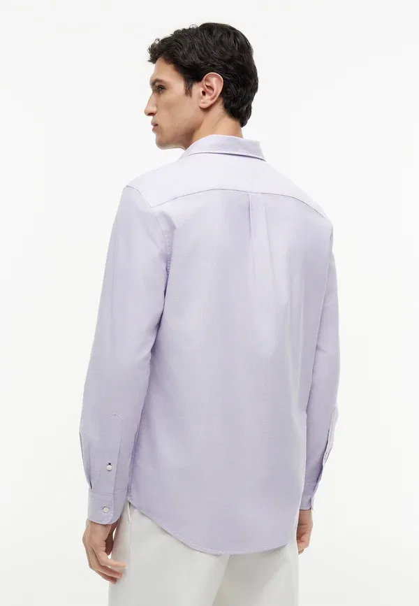 Рубашка хлопковая Heritage Tommy Hilfiger, Monarch Purple, фиолетовый — фото 3