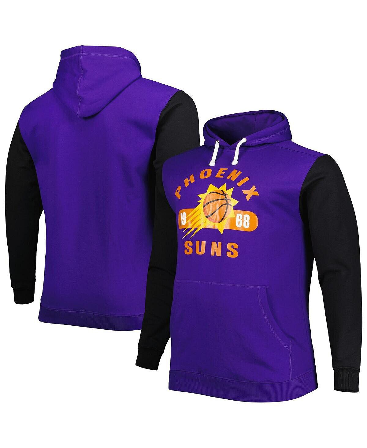 

Мужская фирменная фиолетово-черная толстовка с капюшоном phoenix suns big and tall bold attack pullover Fanatics, мульти