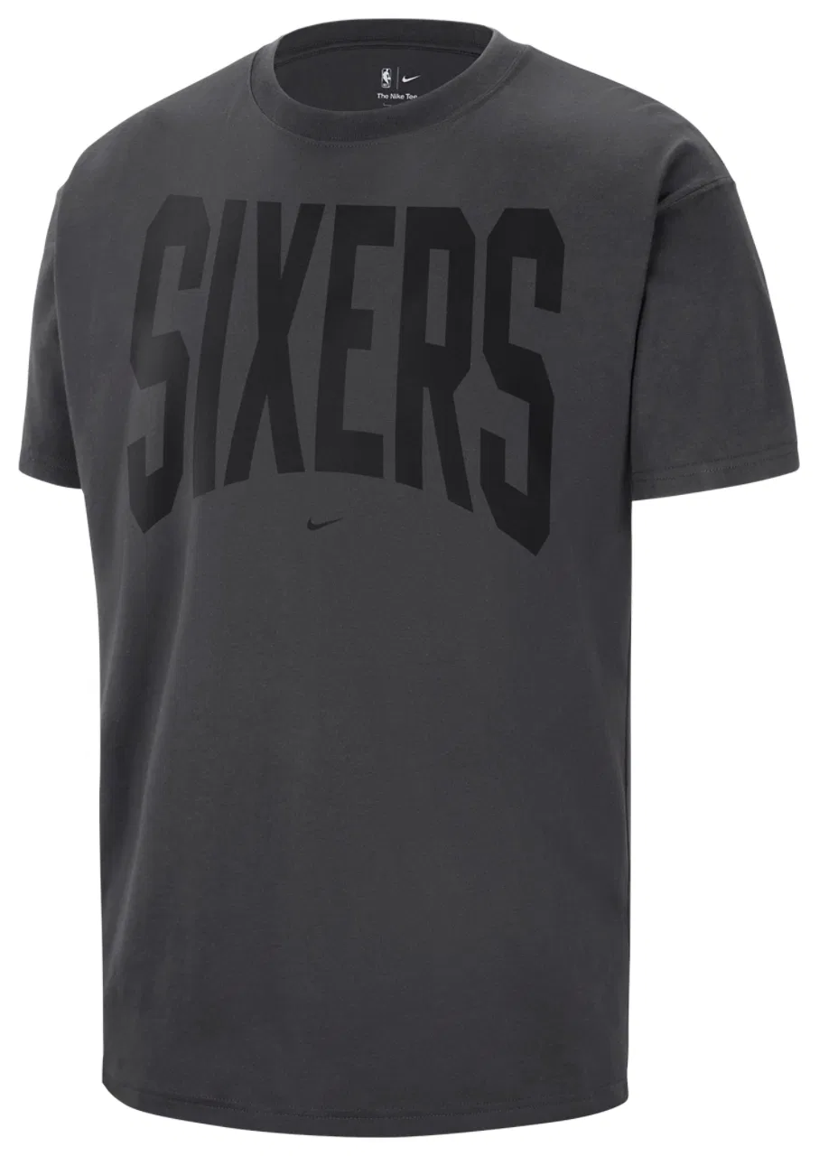 Мужская футболка свободного кроя 76ers Travel T-Shirt Nike, серый