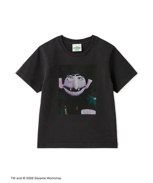 Детская футболка с принтом Vintage Photo SESAME STREET, Black