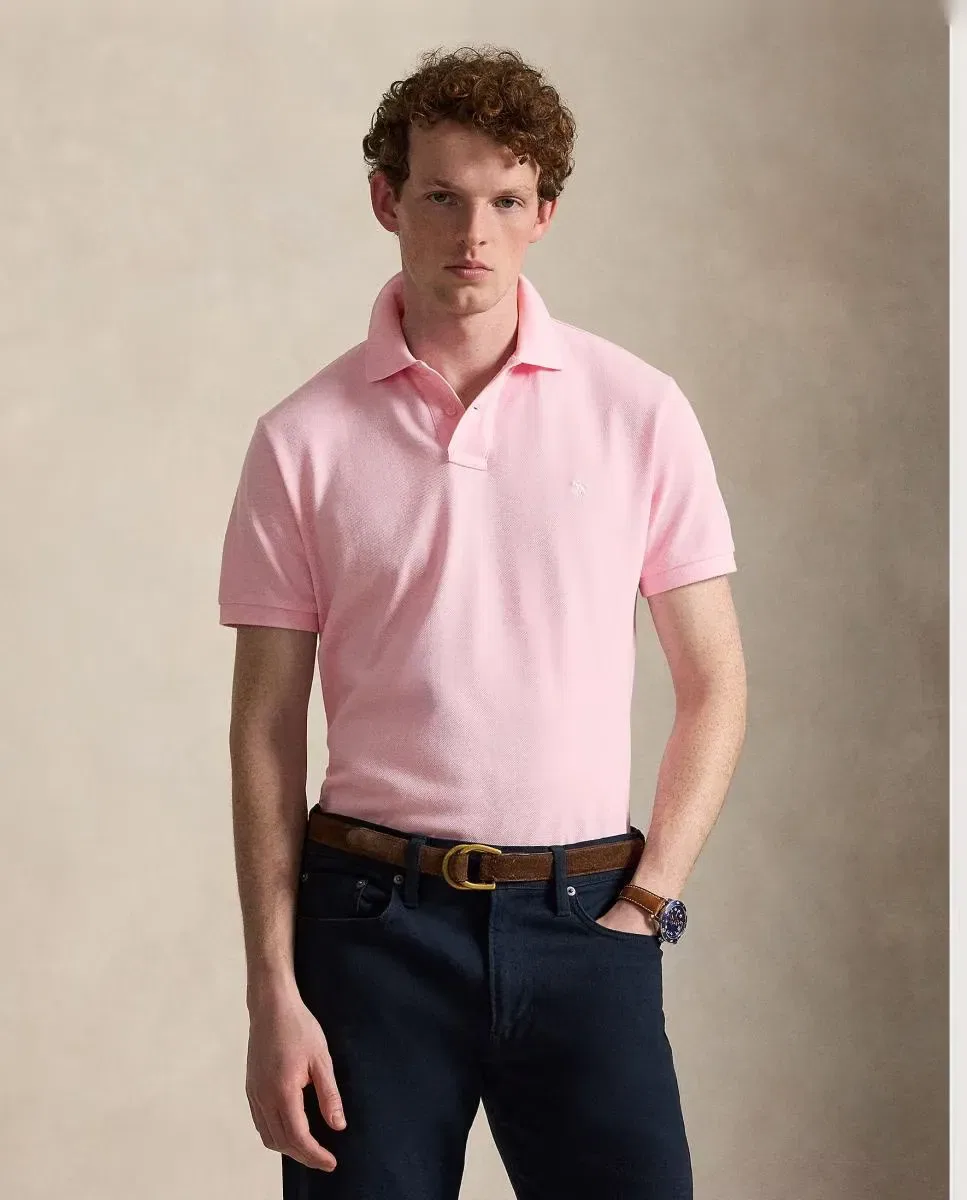 Мужское поло Regular fit из пике Rosa Pastel Polo Ralph Lauren