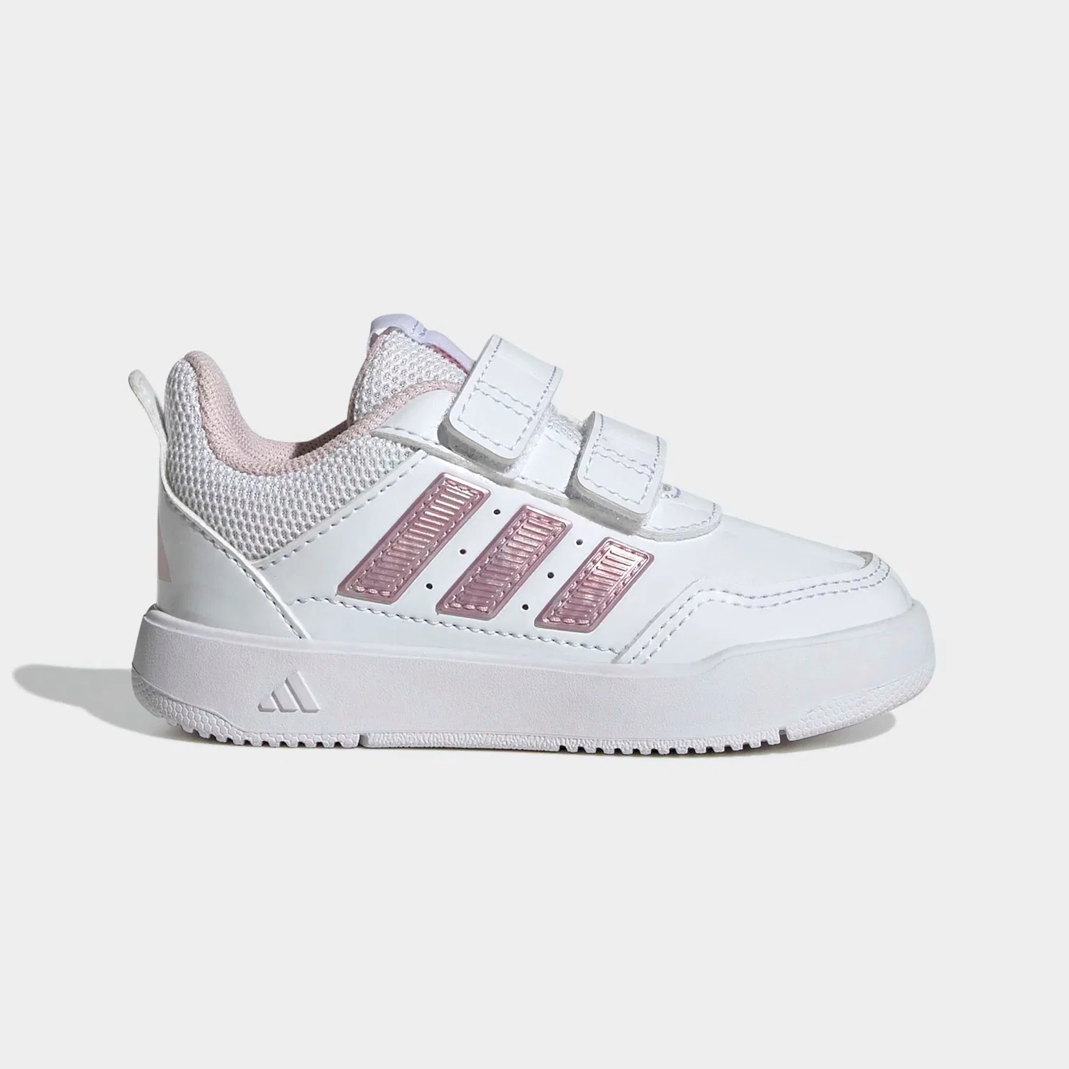 Детские кроссовки с липучками Tensaur Sport 3.0 Adidas, Cloud White/Clear Pink/Grey Two — фото 2