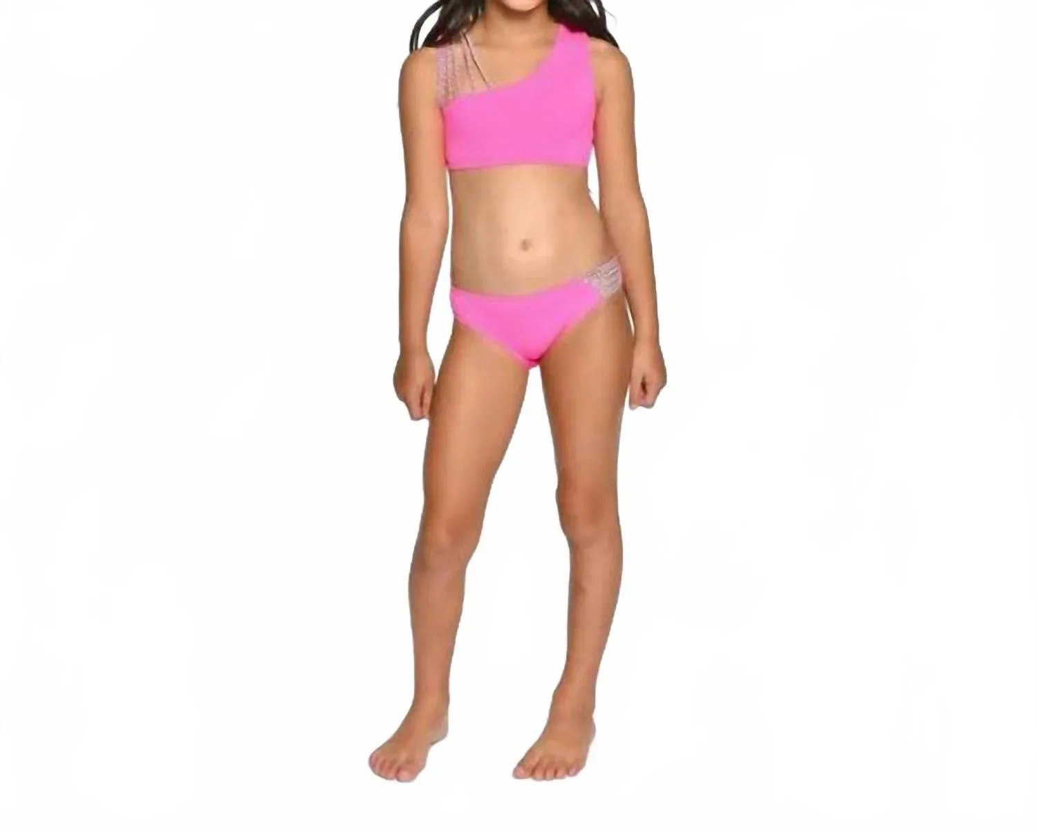 Детский купальник бикини с принтом Olivia Bikini Set Peixoto, Pebble Haute Pink