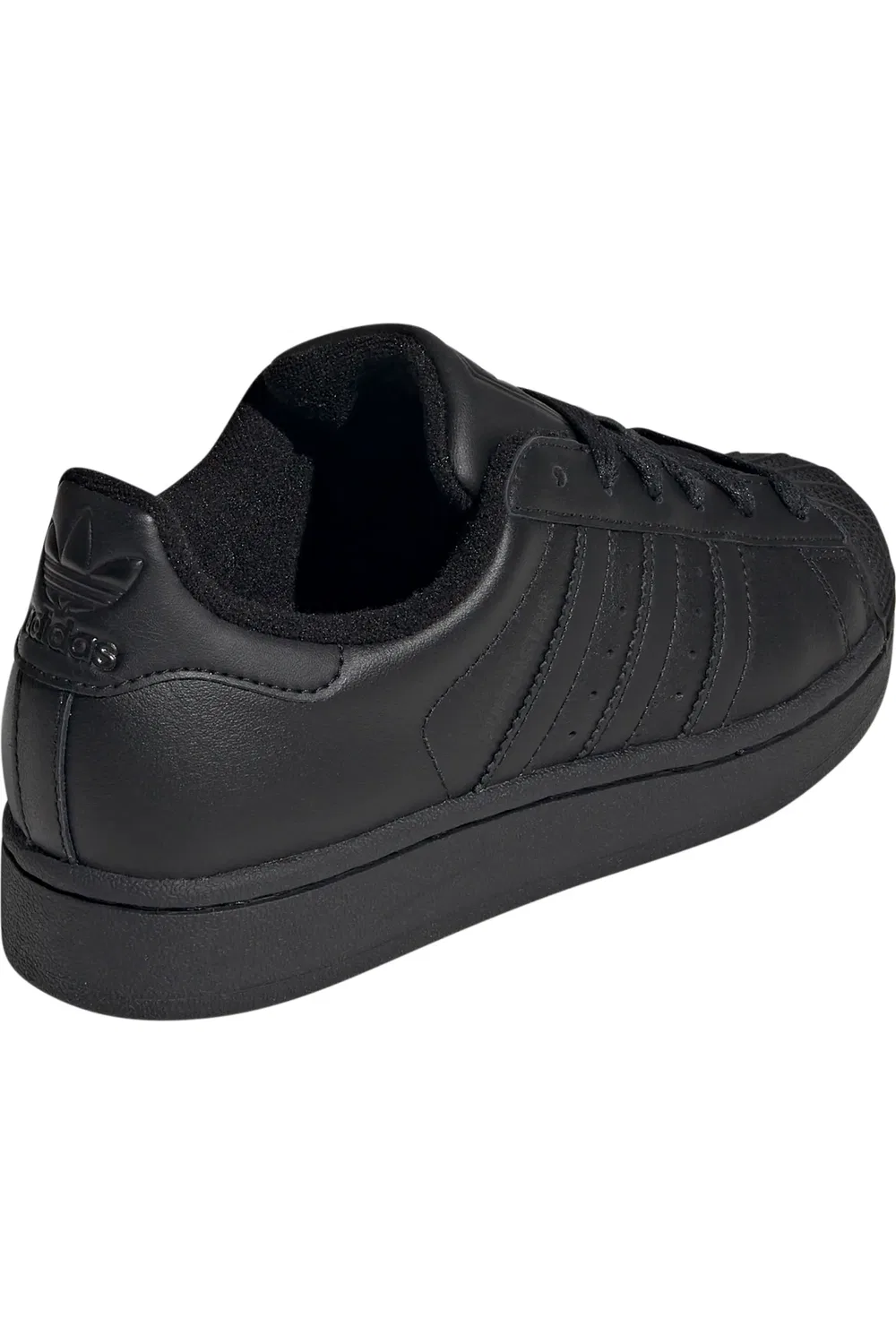 Кроссовки детские спортивные Superstar adidas, черный/ черный/ черный — фото 2