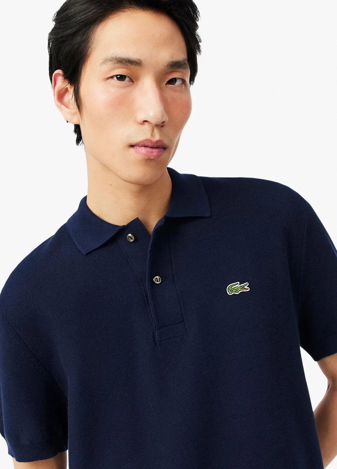 Футболка поло Lacoste Classic Fit, лакиверт — фото 4