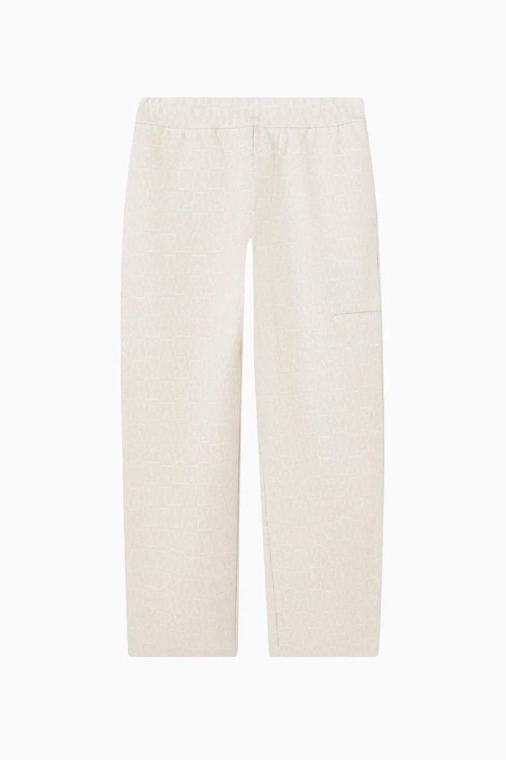 Брюки из двойного джерси Monogram Emporio Armani, нейтральный
