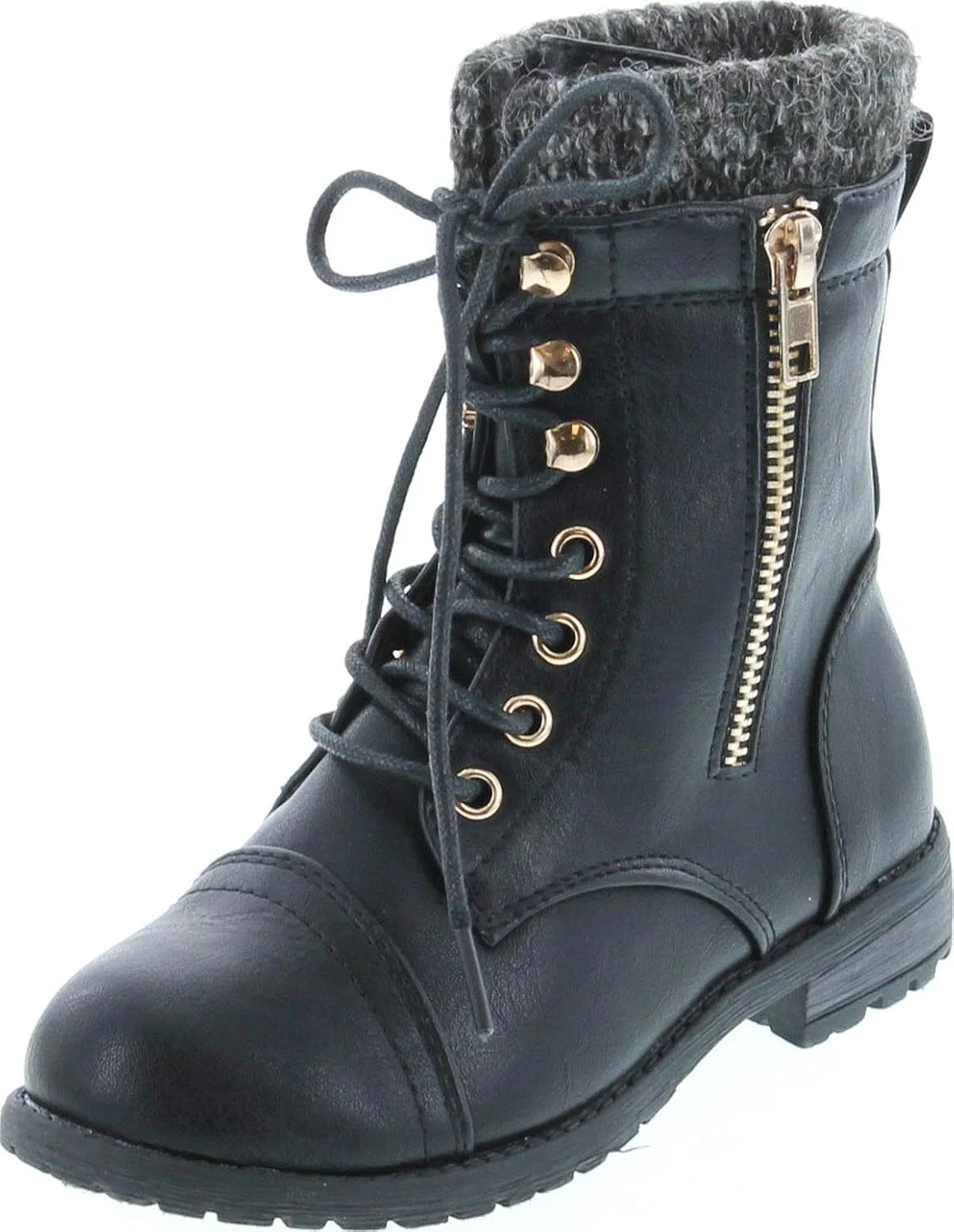 Детские ботинки на шнуровке с принтом Link Mango-31 JJF Shoes, Black