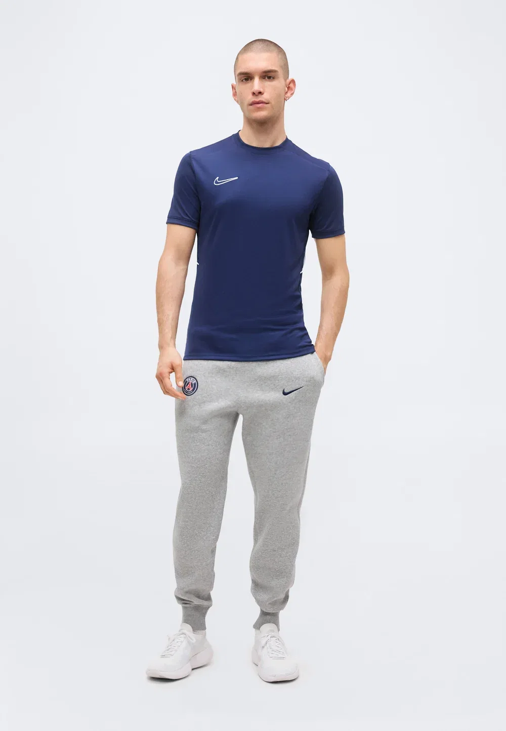 Клуб ПСЖ - клубная одежда Nike Performance, Dark Grey Heather/Midnight Navy — фото 2