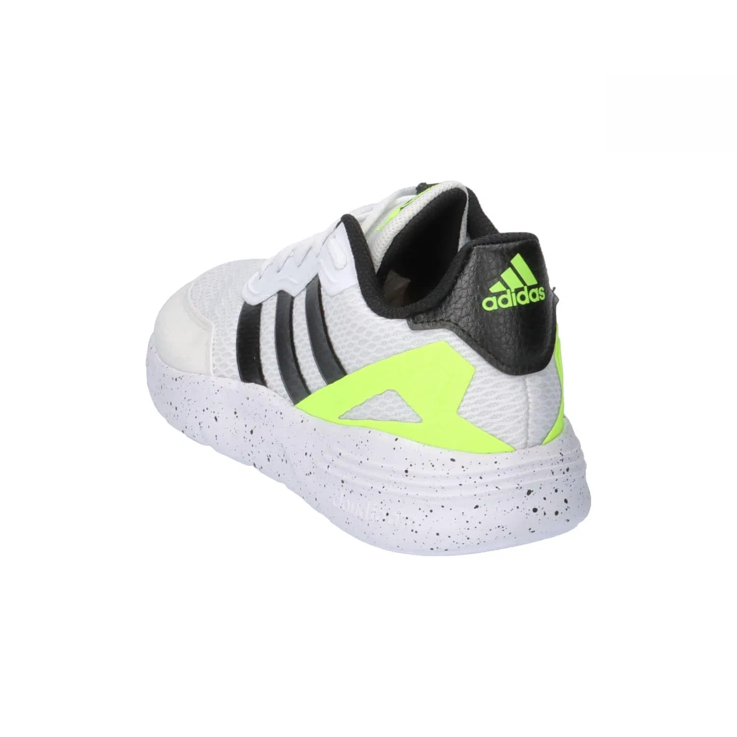 Детские кроссовки для мальчиков с принтом Nebzed Lifestyle Lace Running Adidas, Cloud White Core Black Lucid Lemon — фото 4