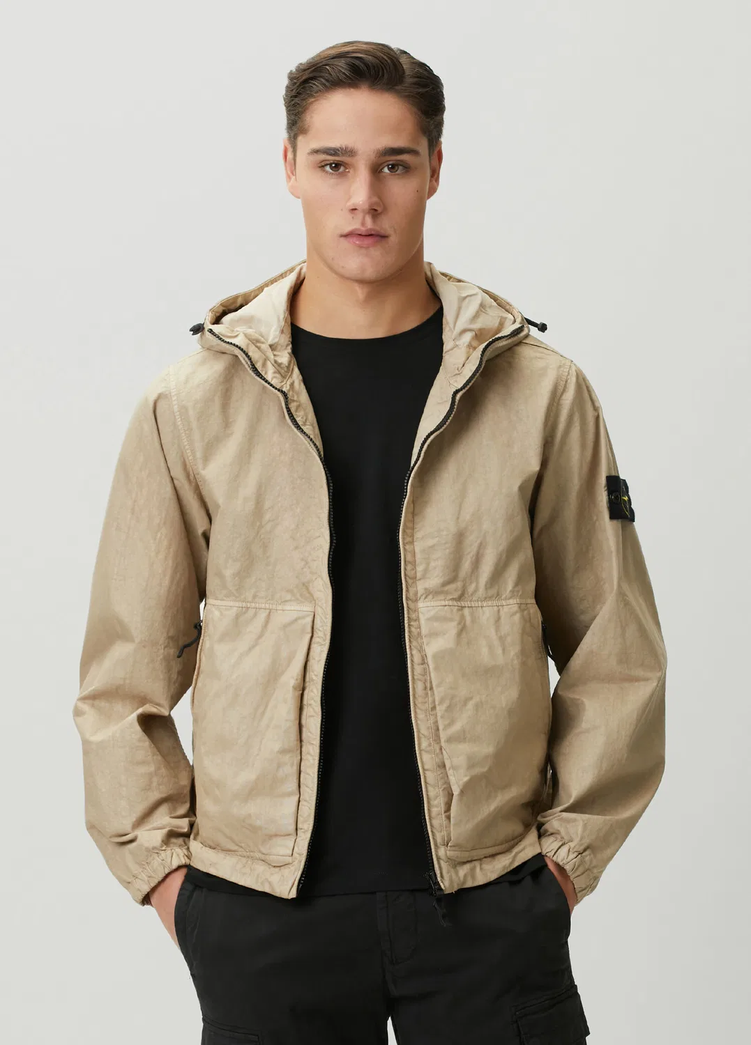 Монт капюшон Stone Island, bej