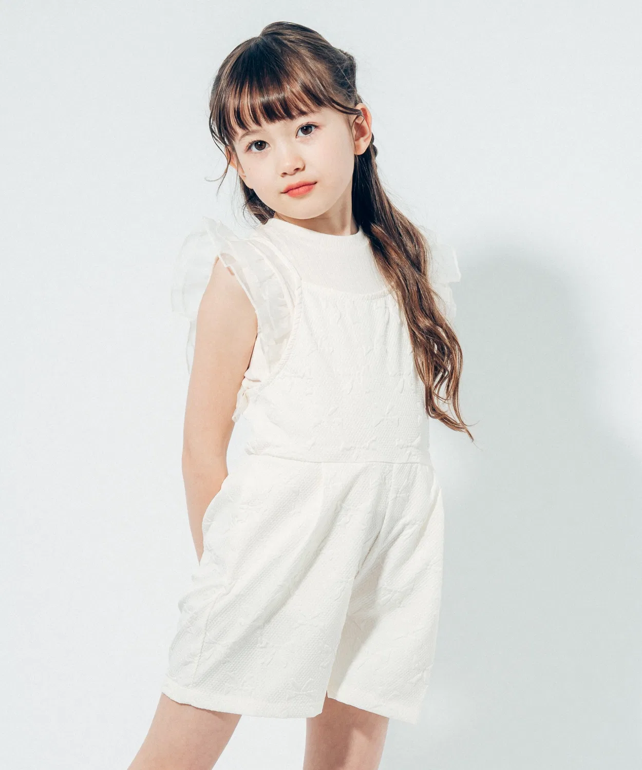 Детский комбинезон с принтом Ribbon Jacquard URBAN CHERRY, Ivory
