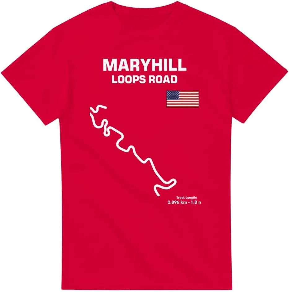 Футболка с принтом MaryHill Loops Road, Red