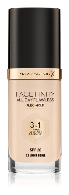 

Тональный крем повышенной стойкости SPF 20 Max Factor Facefinity All Day Flawless, оттенок 32 Light Beige 30 мл